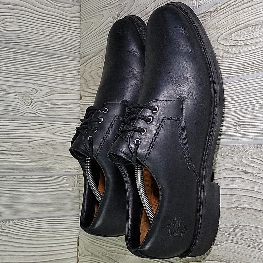 Timberland Black Leather lace Up Oxford Shoes Mens Size 12 - Picture 2 of 14